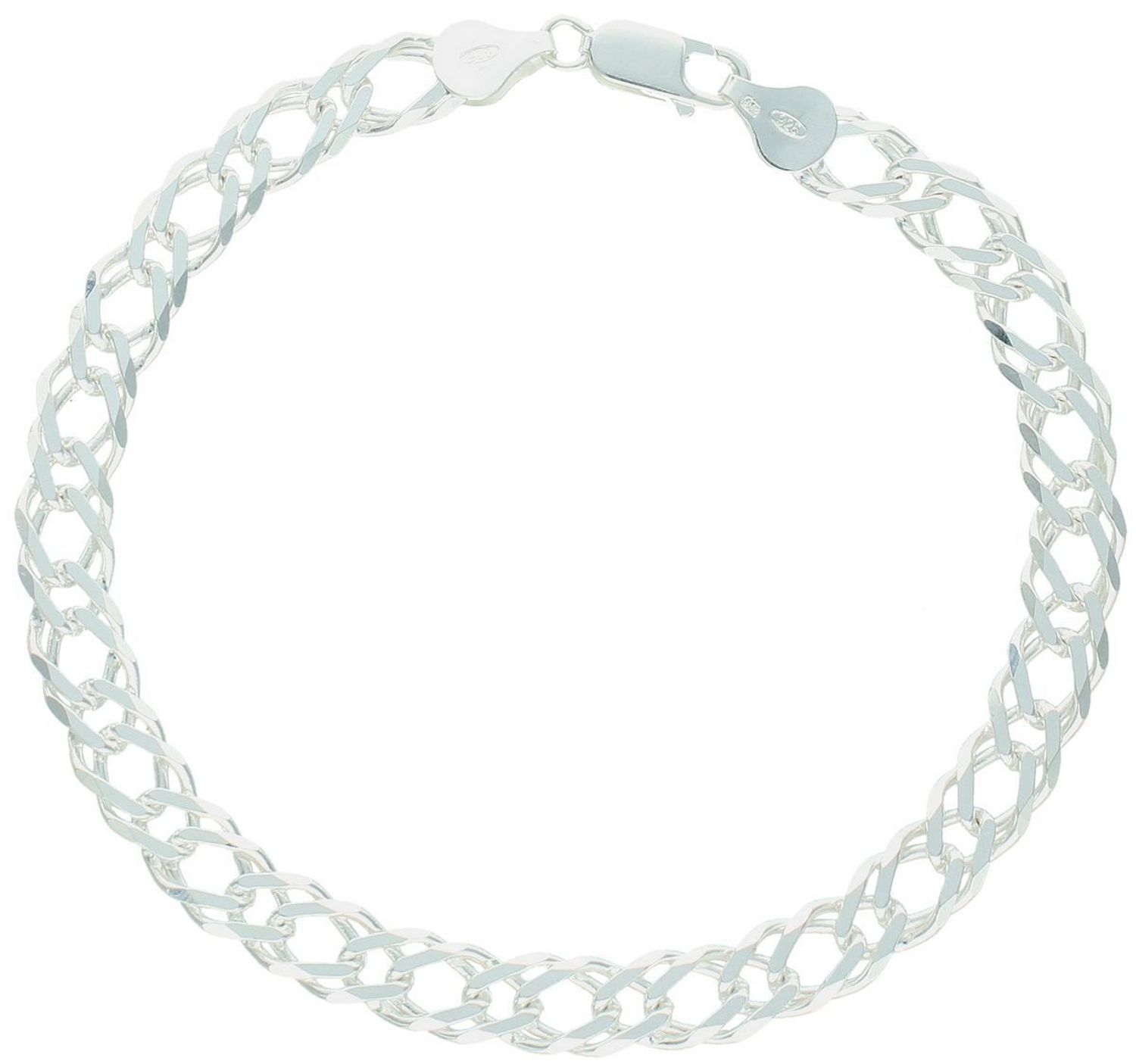 Bransoletka męska srebrna próby 925, szerokość 8 mm, długość 23 cm, waga 13,40 g. Model DIA-BRA-571371-120-925 z solidnym zapięciem na karabińczyk. Elegancki, męski dodatek na każdą okazję.1.jpg